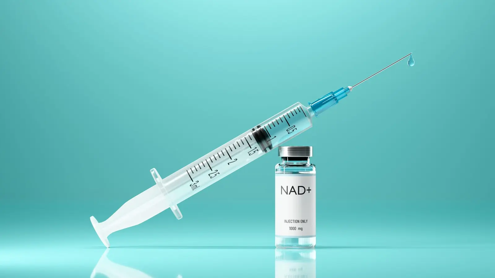 Peptide-vial met insulinespuit