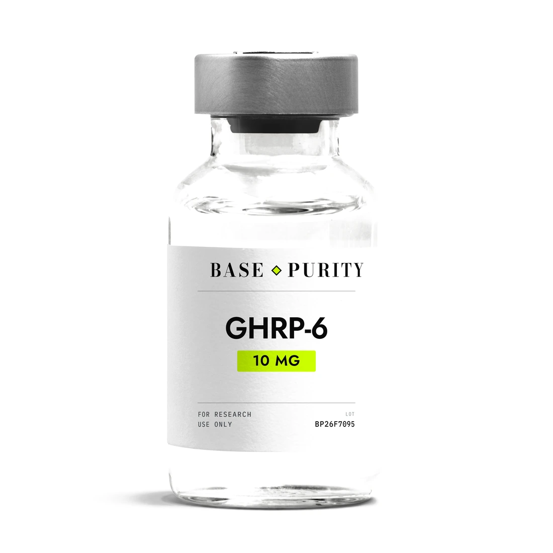 GHRP-6, research-grade peptide vial