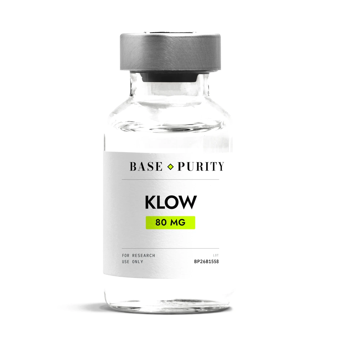 KLOW, research-grade peptide vial